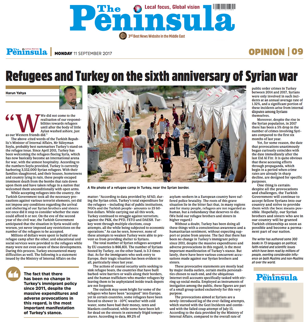 Refugees and Turkey on the Sixth Anniversary of Syrian War