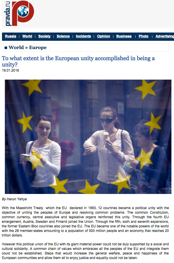 To what extent is the European unity accomplished in being a unity?