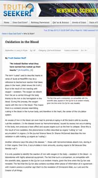 Oxidation in the Blood