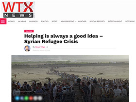 Helping is always a good idea – Syrian Refugee Crisis