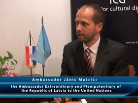 Janis Mazeiks, the Ambassador Extraordinary and Plenipotentiary of the Republic of Latvia to the United Nations