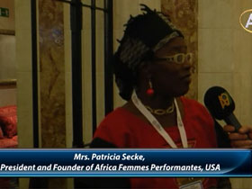 Mrs. Patricia Secke, President and Founder of Africa Femmes Performantes, USA