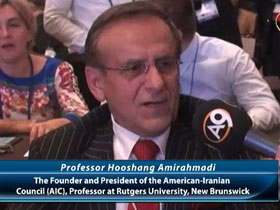 Prof. Hooshang Amirahmadi, Amerikan İran  Konseyinin Kurucusu ve Yöneticisi (AIC), Rutgers Üniversitesi'nde Profesör