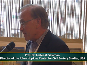 Prof. Dr. Lester M. Salamon, Director of the Johns Hopkins Center for Civil Society Studies, USA
