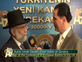 Rabbi Izhak Dayan, Chief Rabbi of Geneva, Rep. of the Conference of European Rabbis to the UN