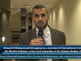 Ahmed Al Mohammadi Almaghawry, a member. of International Union for the Muslim Scholars, writer and researcher in the Islamic Studies, Egypt 