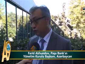 Farid Akhundov, Paşa Bank’ın Yönetim Kurulu Başkanı, Azerbaycan