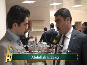 Abdullah Erzakçı - Avrasya Kalkınma Platformu Doğu ve Güney Doğu Blg Temsilcisi