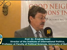 Prof. Dr. Predrag Simić, Director of the Institute of International Politics, Professor at Faculty of Political Sciences, Uni. of Belgrade
