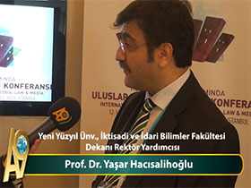Prof. Dr. Yaşar Hacısalihoğlu Yeni yüzyıl Ünv. İktisadi ve İdari Bilimler Fakültesi Dekanı Rektör Yardımcısı