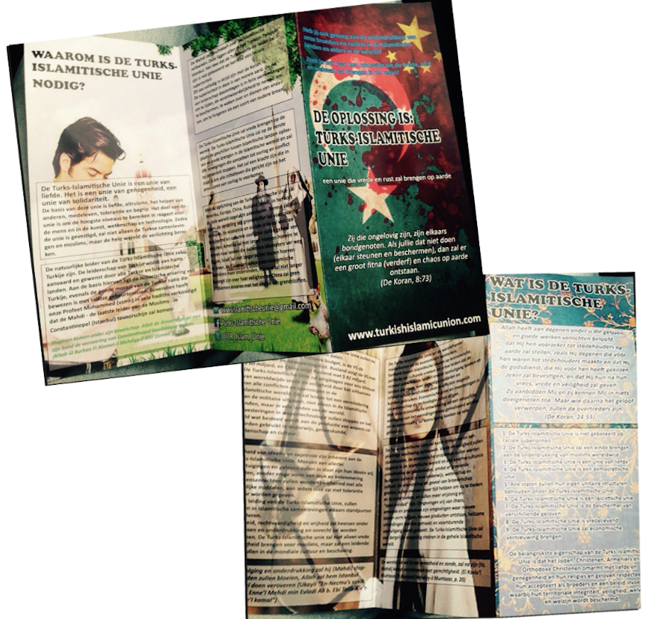 Rotterdam’da Türk İslam Birliği broşürü dağıtımı 