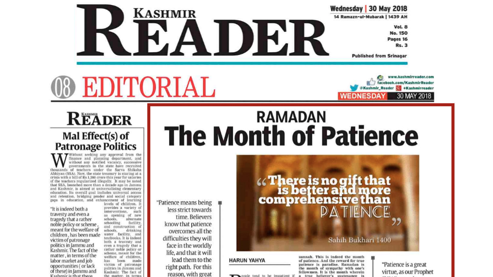 Ramadan: The Month of Patience