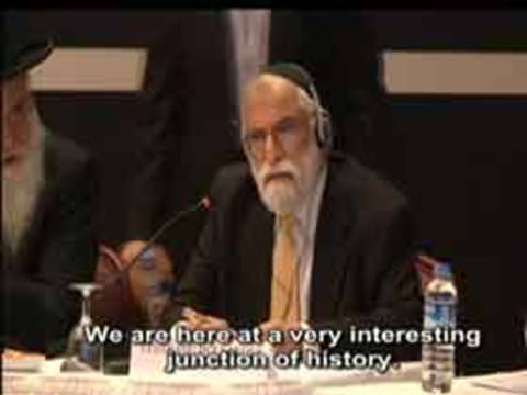 Rabbi Yeshayahu Hollander's speech at the joint pr