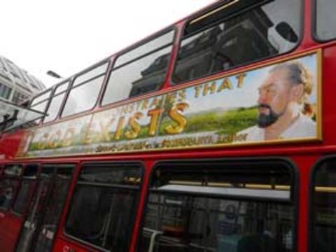 Londra otobüslerinde ''Allah vardır'' yazan ilanlar (Adnan Oktar)