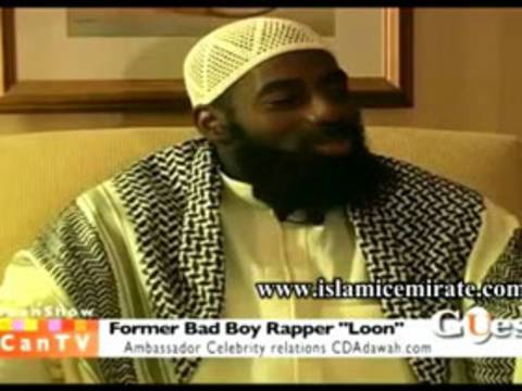 The rap singer Loon converted to Islam