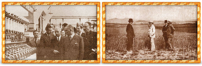Atatürk Orman Çiftliği'nde ve Nazilli Fabrikası'nı ziyareti esnasında