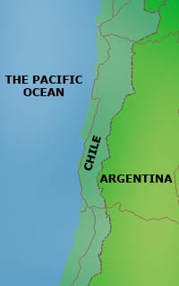 Chile, map