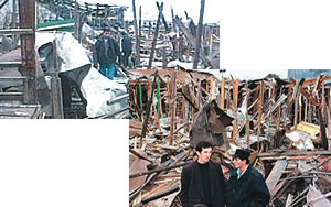 On October 21, 1999, a rocket attack on a crowded shopping center in the Chechen capital of Grozny resulted in 110 deaths and 400 injuries.