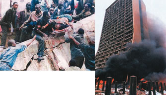 As a result of bomb explosions at the U.S. embassies in Kenya and Tanzania on August 7, 1998, 224 people were killed and hundreds were injured.