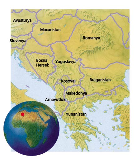 kosova haritası