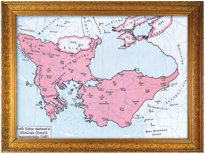 Osmanlı, harita, 1481
